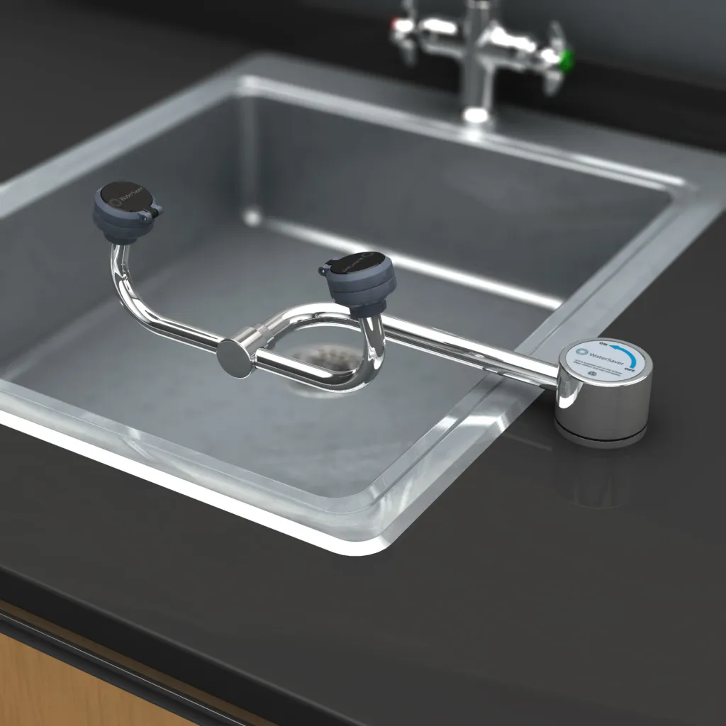 Watersaver EW805 Eyewash Deck Mounted Autoflow 90° Swivel
