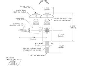 Watersaver L2880-132AWSA Needle Valve
