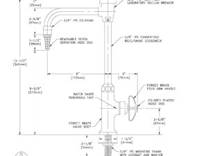  Watersaver L614VB Laboratory Faucet