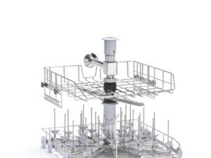 2-LEVEL TROLLEY WITH MIXED WASHING SYSTEM, INJECTION ON THE LOWER LEVEL AND SPRAYING ON THE UPPER LEVEL