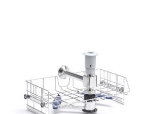 "HALF SPACE" UPPER TROLLEY WITH DOUBLE SPRAYER AND DRYING SYSTEM CONNECTION
