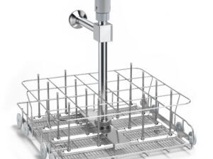 LOWER INJECTION TROLLEY FOR BOTTLES WITH DRYING SYSTEM
