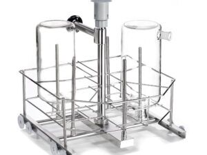 TROLLEY FOR BOTTLES WITH DRYING SYSTEM