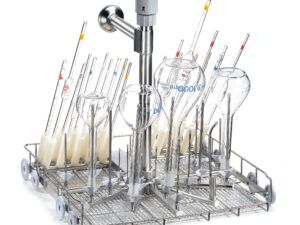 MIXED WASHING TROLLEY FLASKS / PIPETTES – 20+20 POSITIONS WITH DRYING SYSTEM